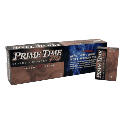 Prime Time Peach Cigar Carton