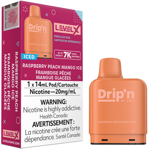 Level X Pod - Drip'n: Raspberry Peach Mango Ice (14mL)