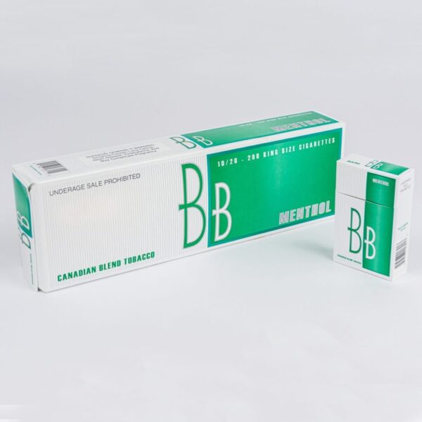 BB Menthols 20 Pack Cigarettes
