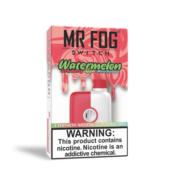 MR FOG 5500 WATERMELON STRAWBERY APPLE MENTHOL ICE