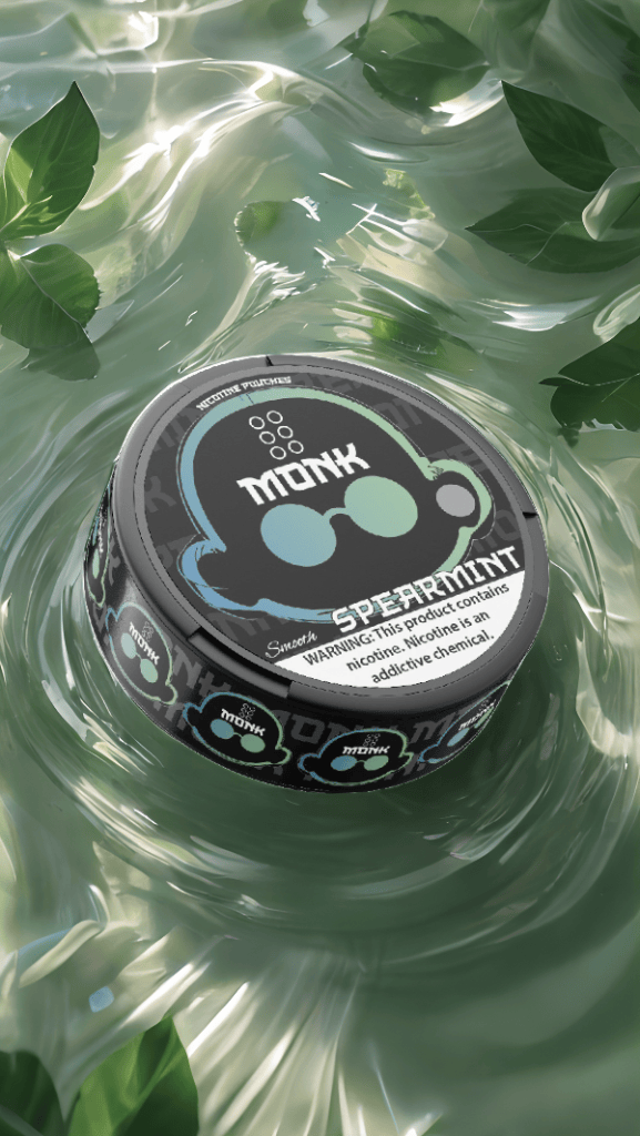 MONK Nicotine Pouches – 12mg – Spearmint