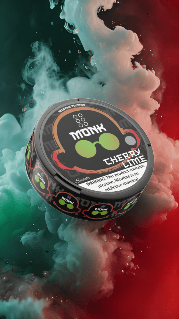 MONK Nicotine Pouches – 6mg – Cherry Lime