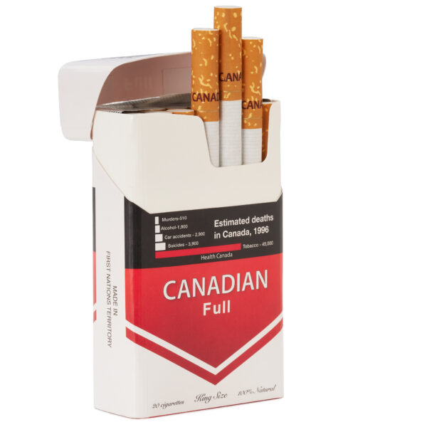 Premium Canadian Red Full Single 20 Pack Cigarette